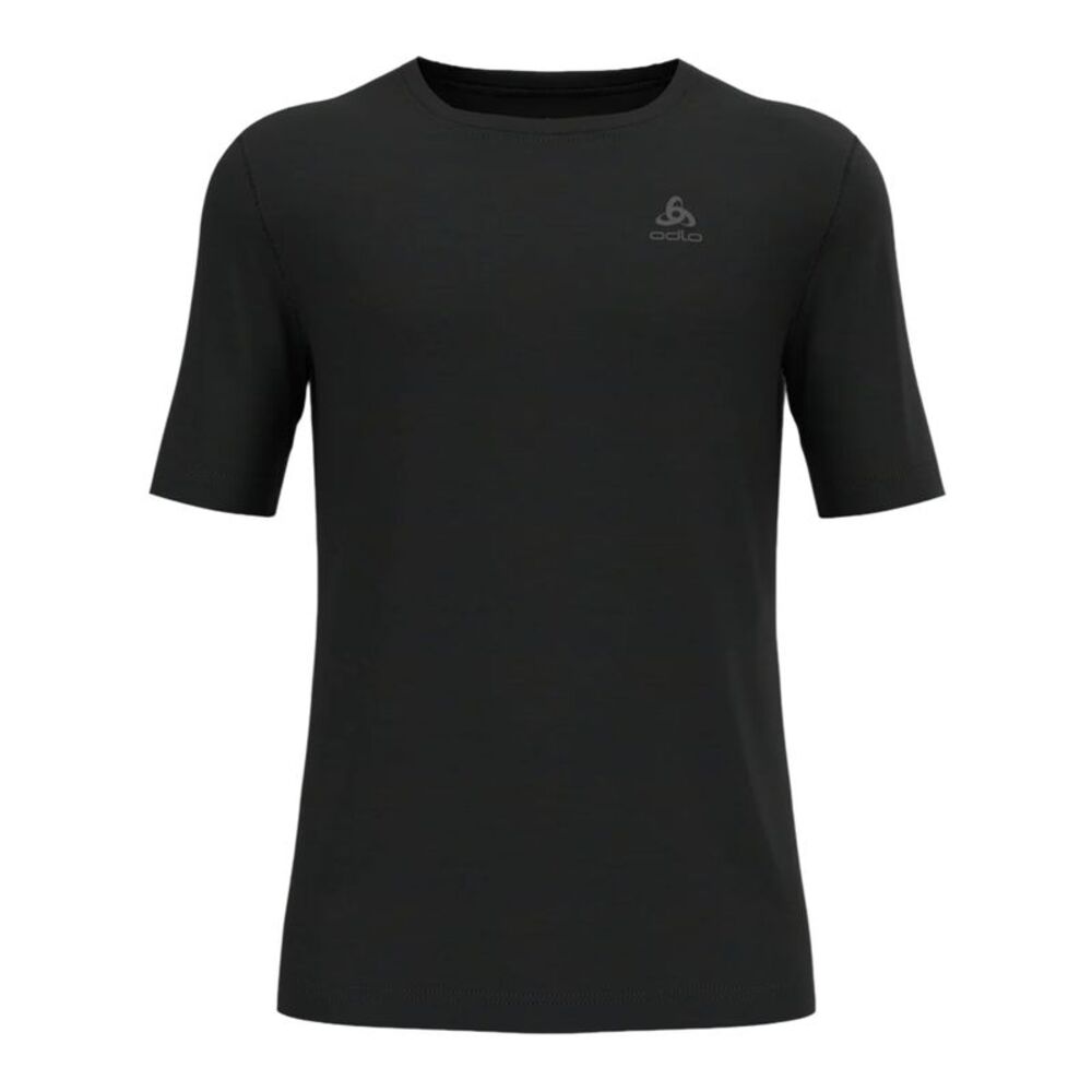 Odlo Mens Merino Wool Crew Neck Regular T-Shirt / Black